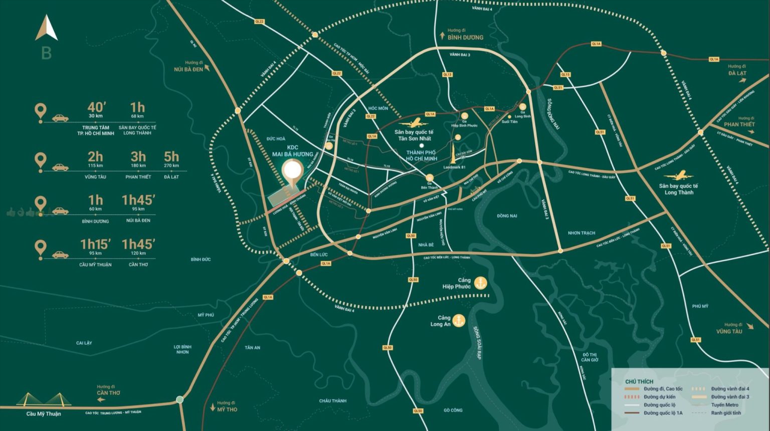 Bản đồ vị trí dự án Dragon Eden Long An